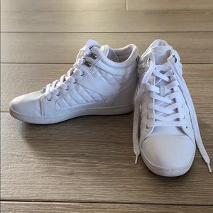 White G by Guess Wedge Sneaker Size 8.5